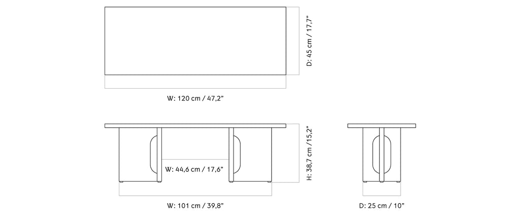 ANDROGYNE LOUNGE TABLE- CALACATTA VIOLA