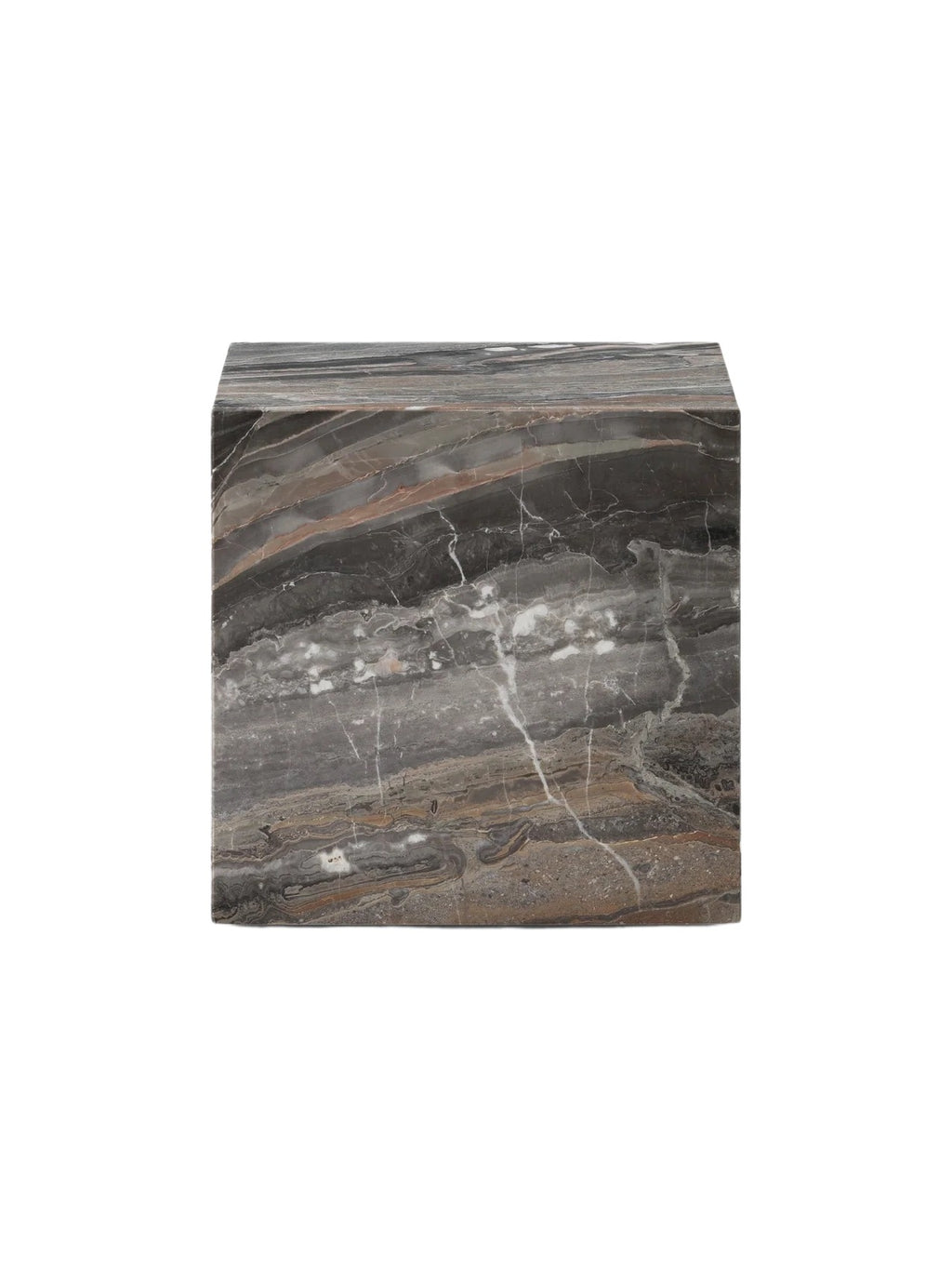 PLINTH CUBIC- GREY GALAXY MARBLE