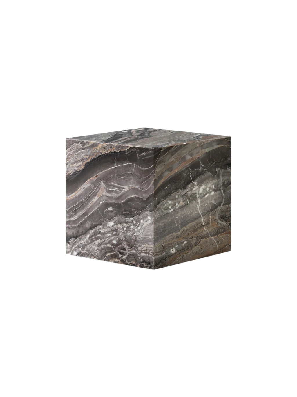 PLINTH CUBIC- GREY GALAXY MARBLE