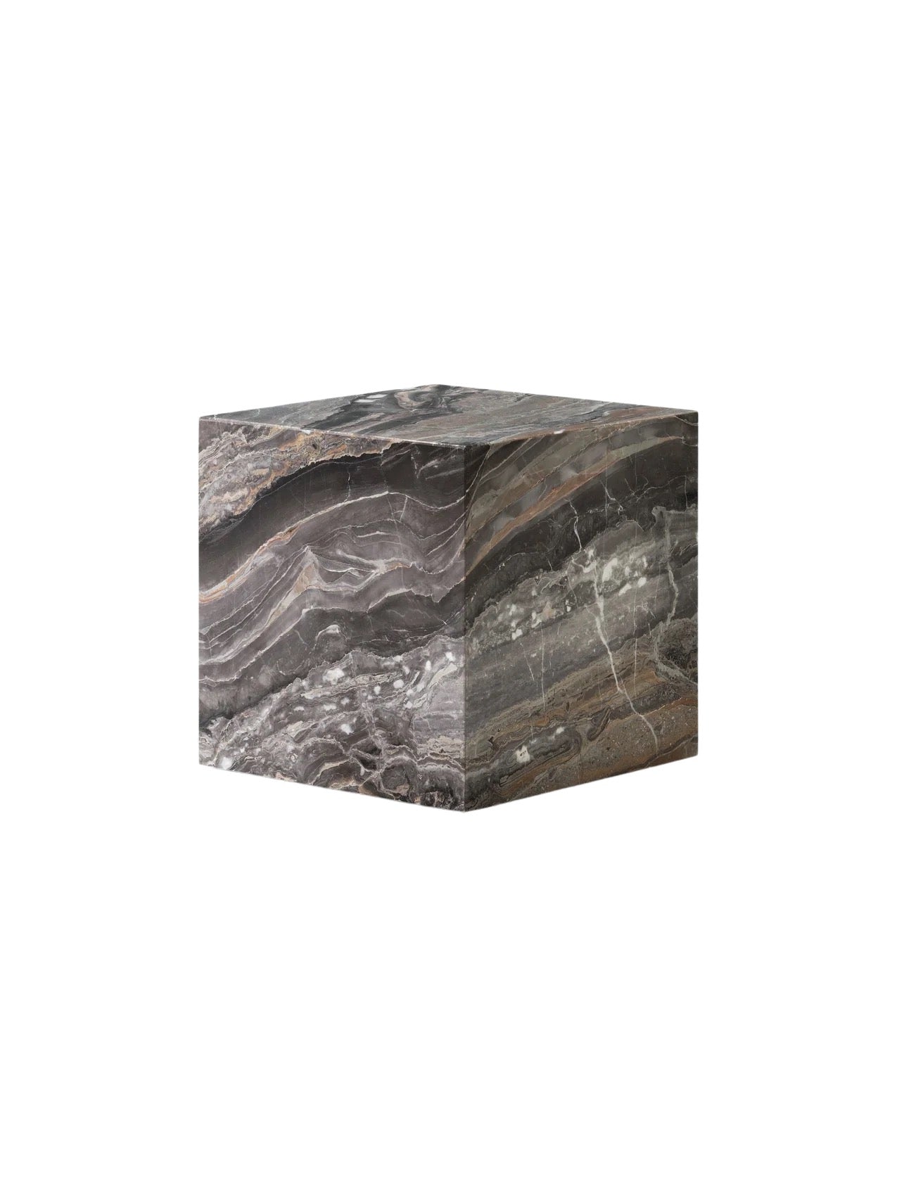 PLINTH CUBIC- GREY GALAXY MARBLE