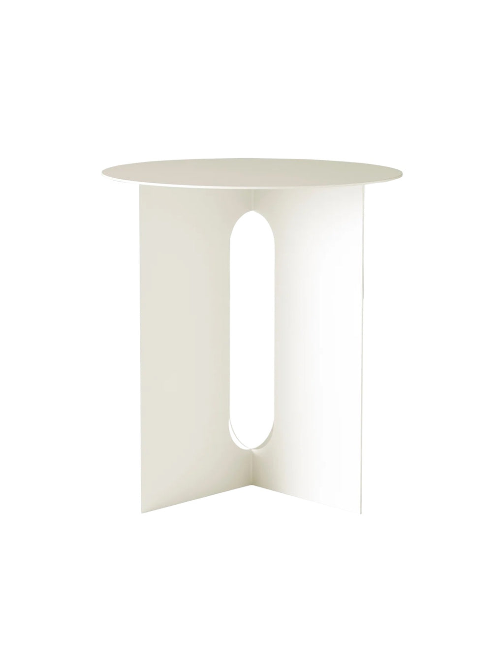 ANDROGYNE SIDE TABLE- IVORY STEEL