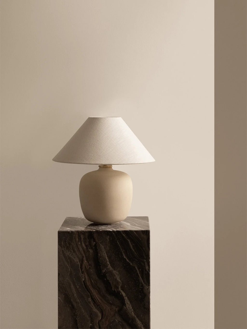 PLINTH TALL - GREY GALAXY MARBLE