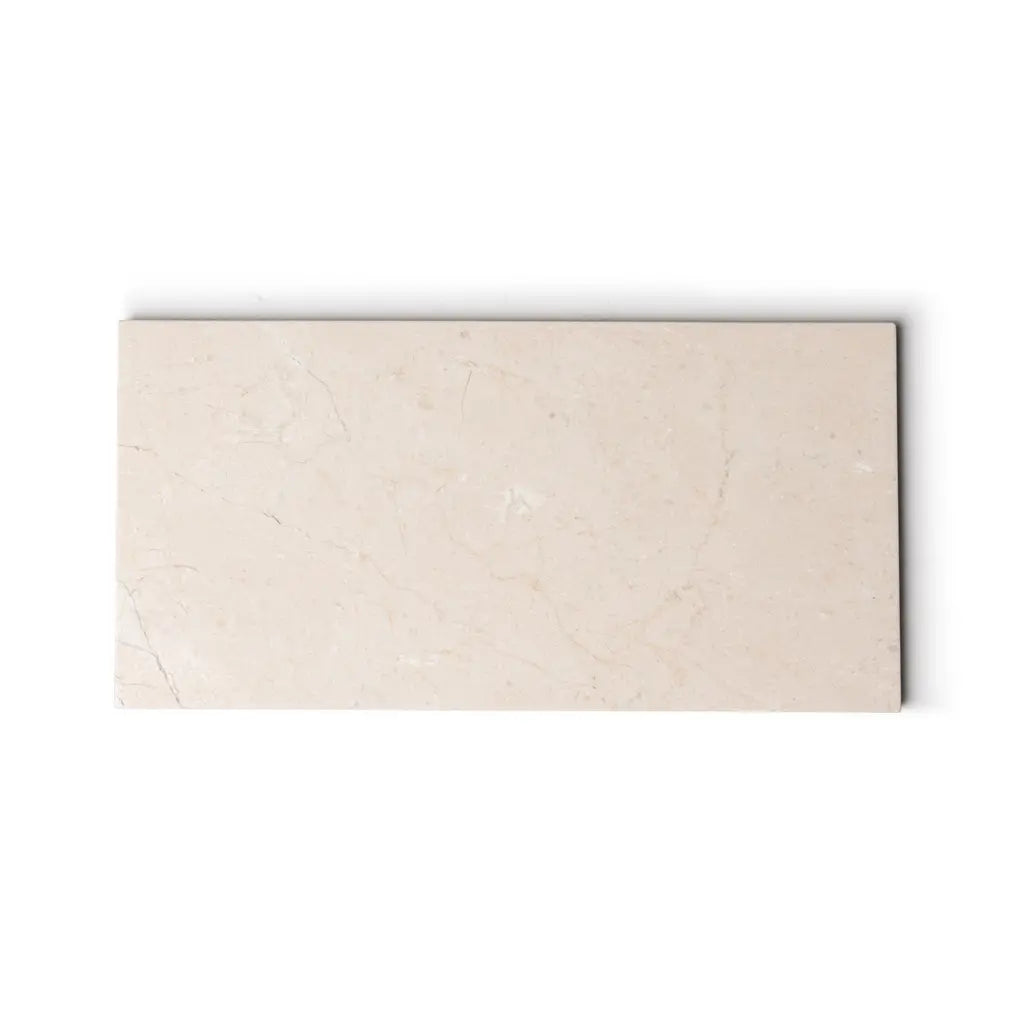 MARBLE REKTANGULÆRT DEKORBRETT BEIGE M 15X30 CM
