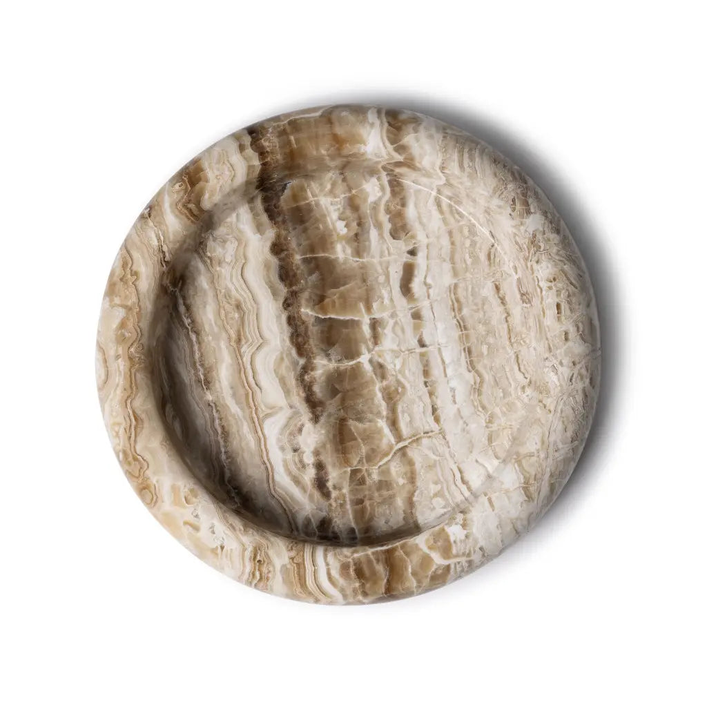ONYXSKÅL I SANDFARGET 40 CM