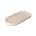 TRAVERTINE OVAL DEKORBRETT 30X15 CM
