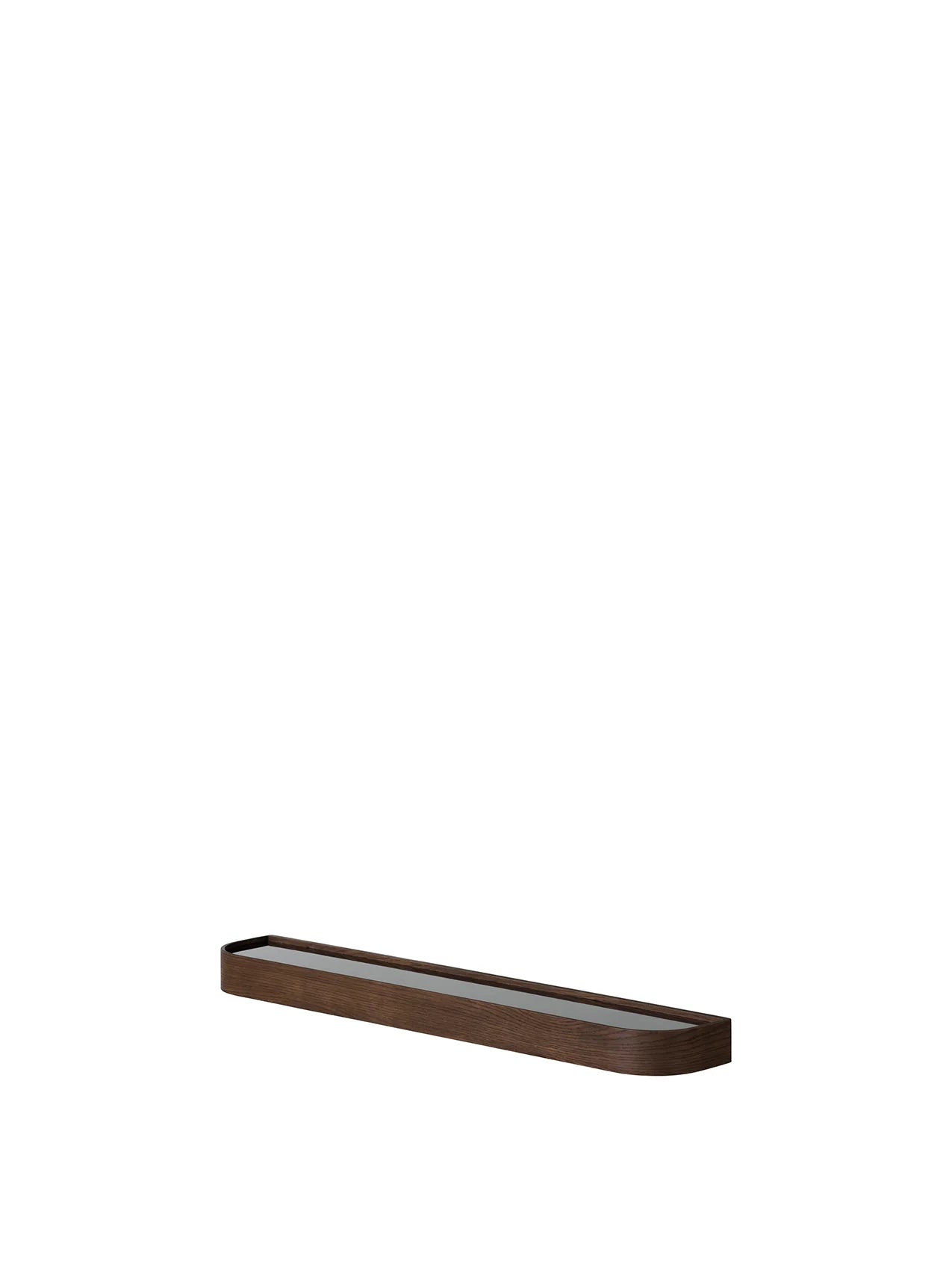 EPOCH SHELF WITH RACK - DARK STAINED OAK