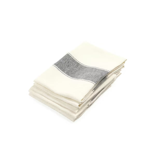 AJACCIO TEA-TOWEL/BLACK